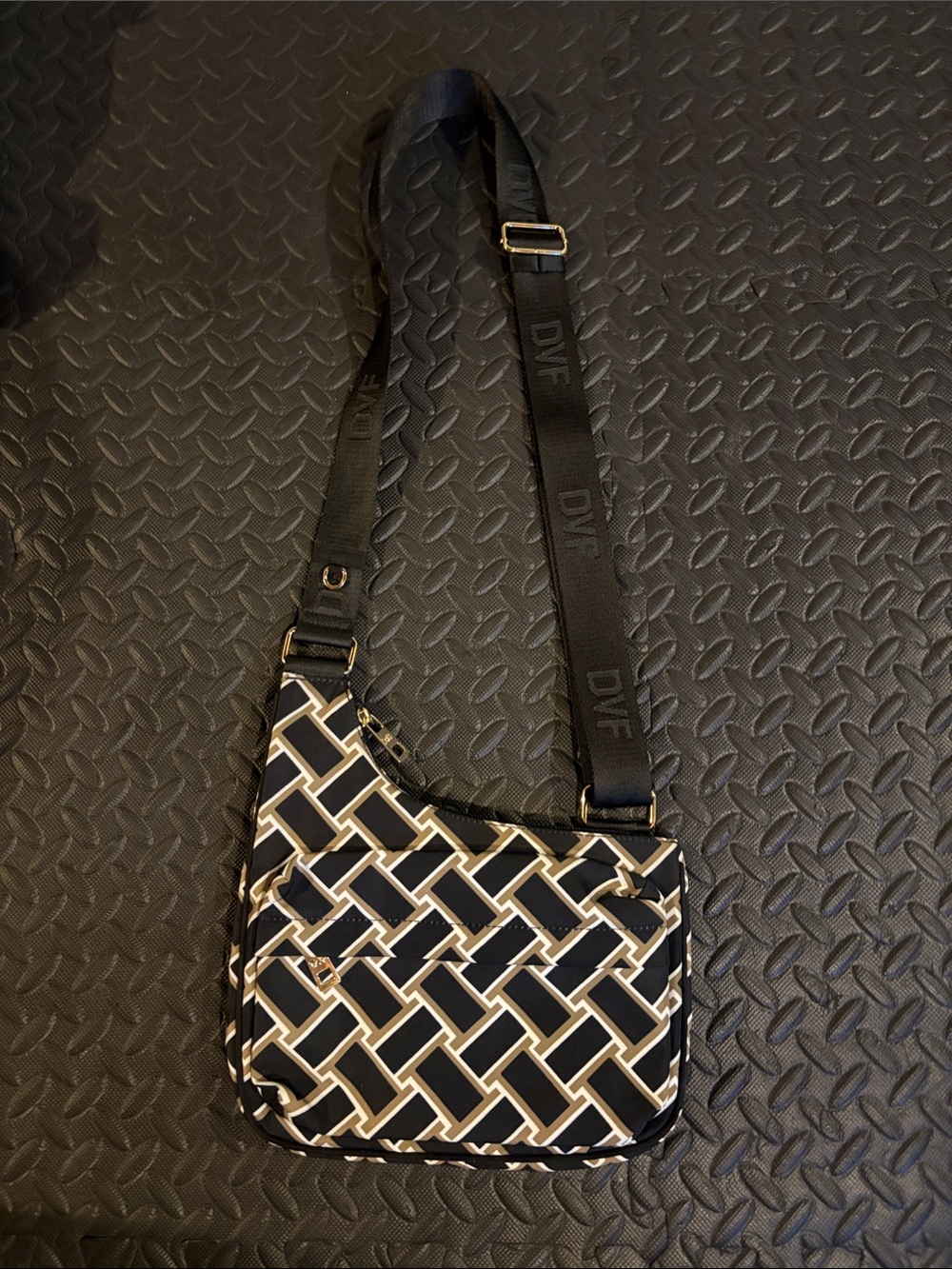 Diane Von Furstenberg x Target Black & White Geometric Crossbody Bag